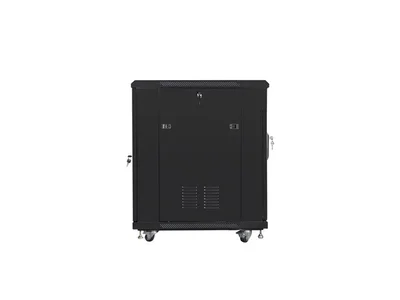 Lanberg rack cabinet 19" free-standing 15U/600x800 (flat pack) with mesh door black