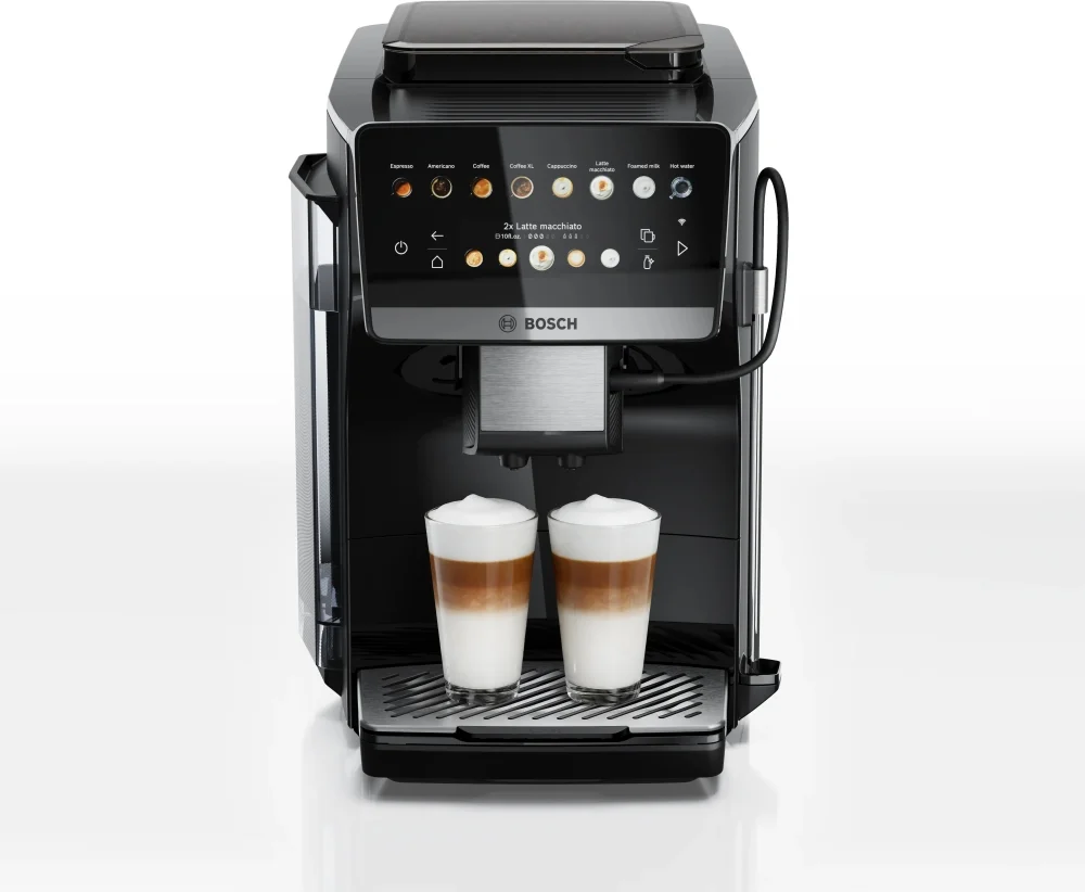 Кафемашина Bosch – TPR61309 SER6, 15 bar, TFT дисплей, AromaDouble Shot, CeramDrive, Черен