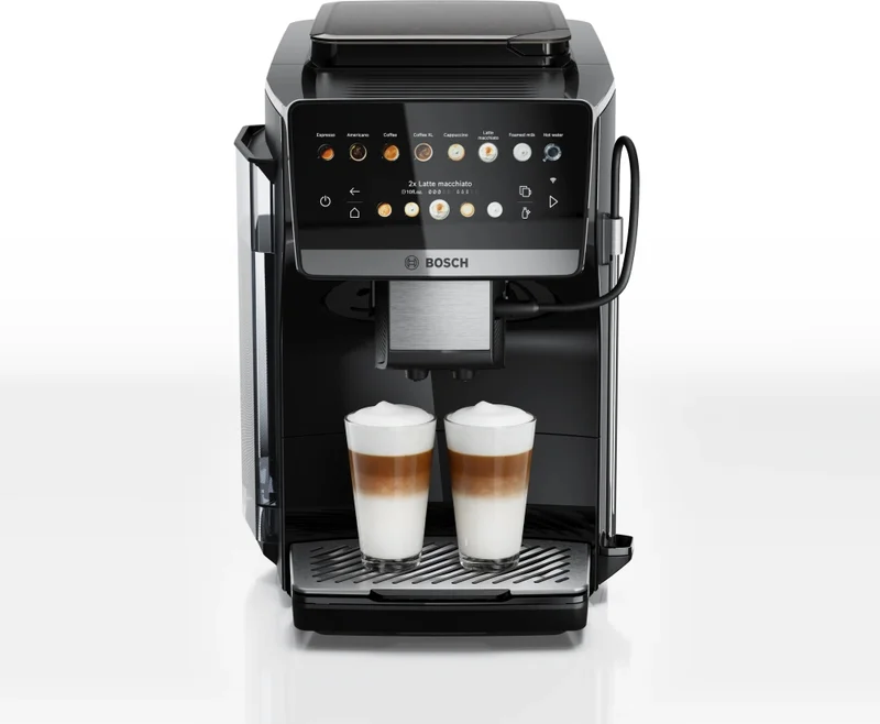 Кафемашина Bosch – TPR61309 SER6, 15 bar, TFT дисплей, AromaDouble Shot, CeramDrive, Черен
