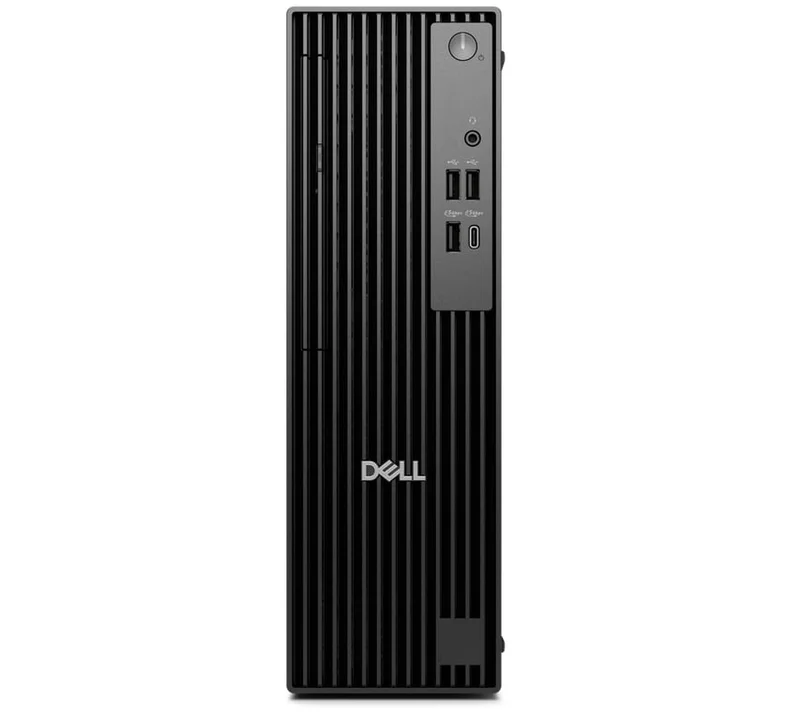 Настолен компютър DELL Pro Slim QCS1255, AMD Ryzen 7 8700G, 16GB DDR5, 512GB SSD, Integrated Graphics, Ubuntu, клавиатура и мишка, черен