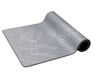 Asus ROG Scabbard II Arctic Gray XXL Gaming Mouse Pad, Water- Oil- Dust- Resistance, Durable Anti-Fray Edges, Non-Slip Rubber Base, 400 x 900 x 3mm, Gray