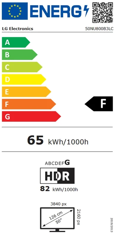 LG 50NU800B3LC, 50" 4K HDR UHD, 3840x2160, DVB-T2/C/S2, AI Alpha 7, HDR 10, webOS 26, ThinQ AI, VRR, ALLM, HGiG, WiFi, Clear Voice, 4K Super Upscaling, Bluetooth 5.3, Hdmi e-ARC , CI, LAN, AirPlay2, AI Sound Pro, Google Cast, 2 Pole stand, Black