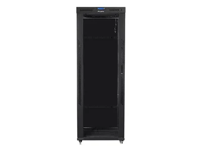 Lanberg rack cabinet 19" free-standing 42U/800x1000 (flat pack) with glass door lcd black v2