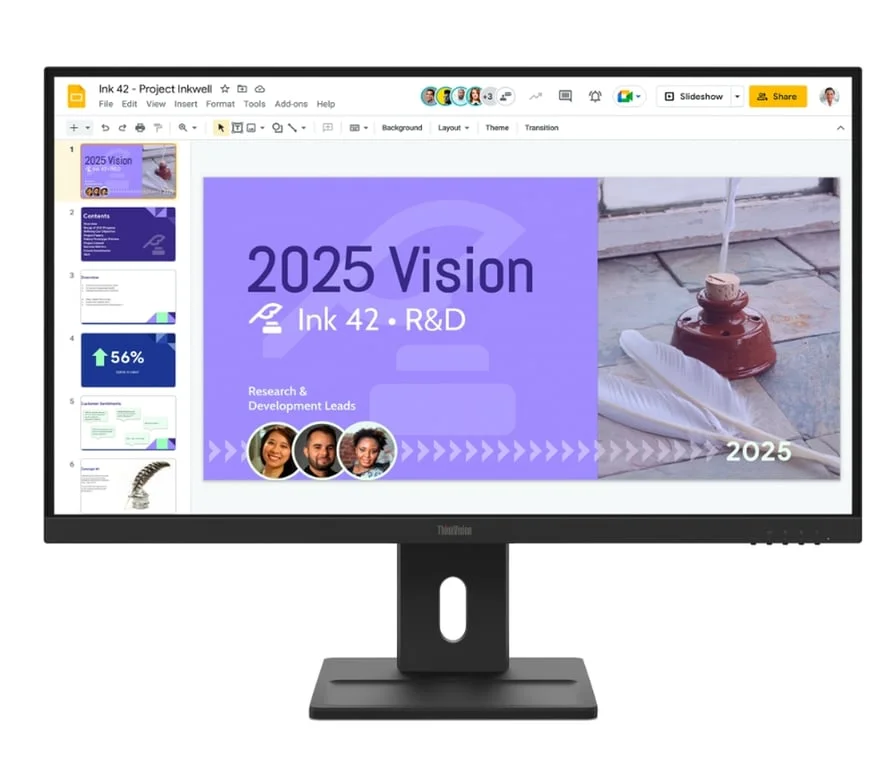 Lenovo ThinkVision E27Q-40 27" IPS, WLED, 2560x1440, 16:9, 100Hz, 4ms, 350 cd/m2, 1500:1, Speakers 2Wx2, HDMI, DP, Tilt, Swivel, Pivot, Height Adjust Stand