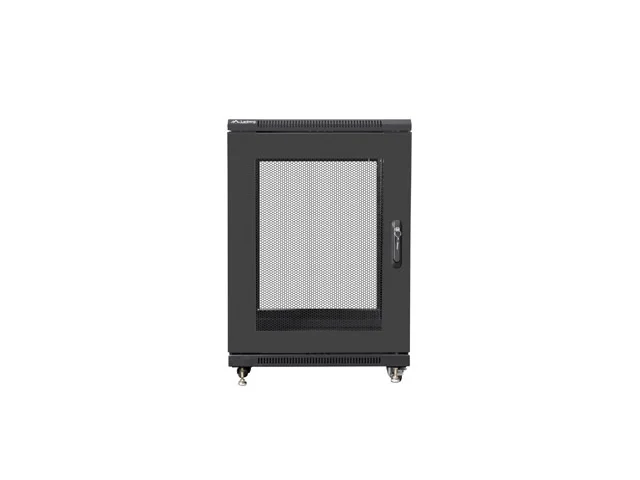 Lanberg rack cabinet 19" free-standing 15U/600x800 (flat pack) with mesh door black