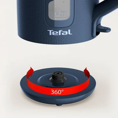 Електрическа кана Tefal KO2M0410 Morning Wanted, 1.7 l, 2400 W, синя