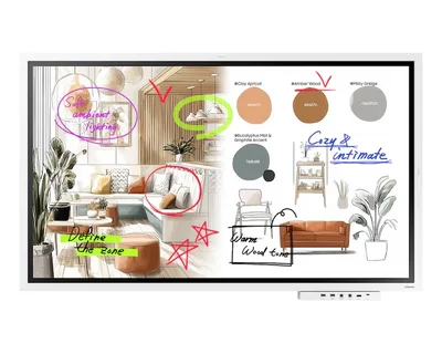 Samsung Flip PRO WM55F 55"  3,840 x 2,160 VA 450 cd/m2 TOUCH Wi-Fi Tizen 9 Speakers White