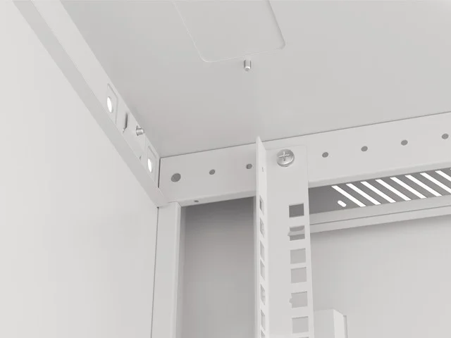 Lanberg rack cabinet 19" wall-mount 6U/600x600 for self-assembly with metal door grey (flat pack)