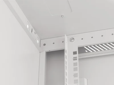 Lanberg rack cabinet 19" wall-mount 6U/600x600 for self-assembly with metal door grey (flat pack)