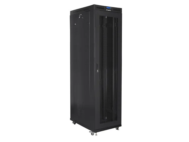Lanberg rack cabinet 19" free-standing 47U/800x1000 (flat pack) with mesh door lcd black v2