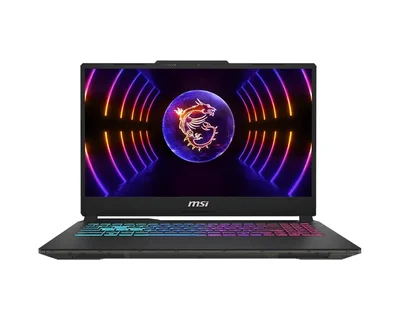 Лаптоп MSI Cyborg 15 A13VEK 15.6" FHD 144Hz, Intel Core i5-13420H, 16GB RAM, 512GB SSD, GeForce RTX 4050 6GB, без операционна система, черен