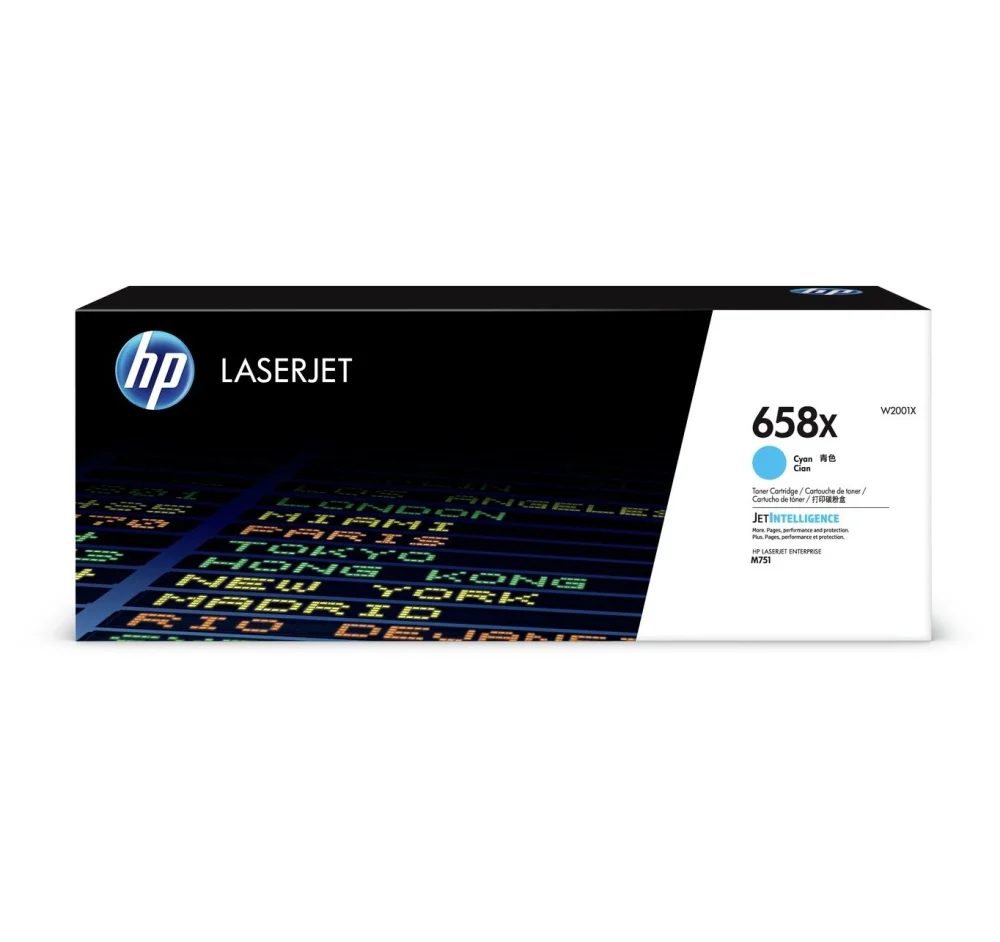 HP 658X Cyan LaserJet Toner Cartridge