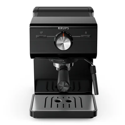 Кафемашина Krups XP381810 Espresso, 15 bar, 1400 W, 2 л, Черен