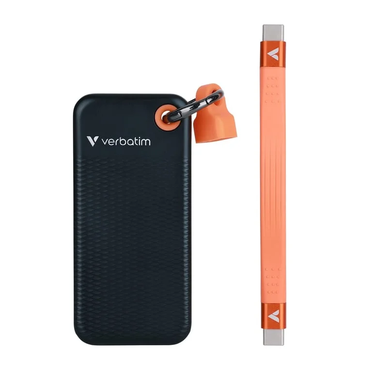 Verbatim Pocket SSD USB 3.2 Gen 2 1TB Black/Orange