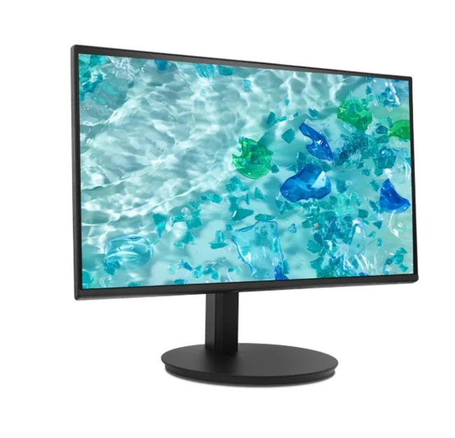 Acer Vero CB242YGbmiprx, 23.8" FHD (1920x1080), IPS, 120Hz, 100M:1, 250nits, 1ms(VRB), Adaptive Sync, VGA, HDMI, DP, Audio In/Out, ZeroFrame, Speakers, Ergostand, EnergyStar, EPEAT Gold, Energy Class B, Black, 3Y