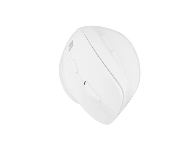 Мишка вертикална безжична Natec Crake 2, 2400 DPI, Bluetooth 5.2 + 2.4 GHz, бяла