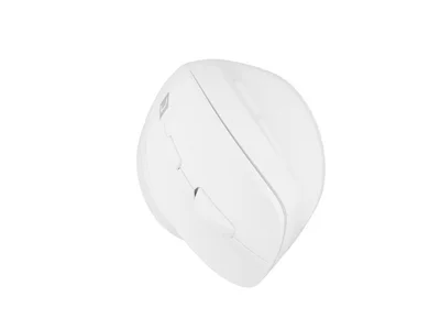 Мишка вертикална безжична Natec Crake 2, 2400 DPI, Bluetooth 5.2 + 2.4 GHz, бяла
