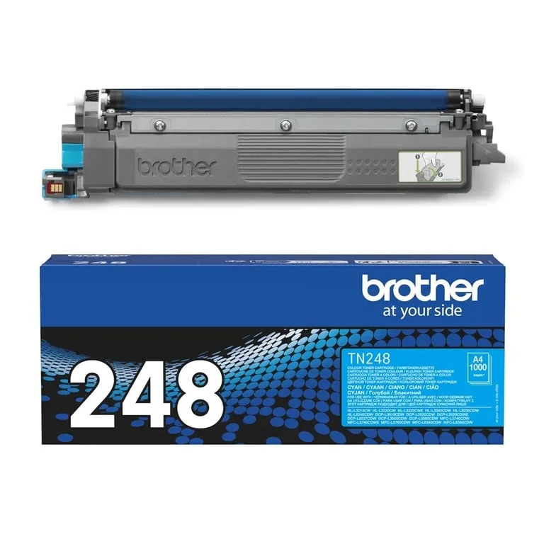 Тонер касета Brother TN-248C Cyan за лазерен печат, до 1000 стр.
