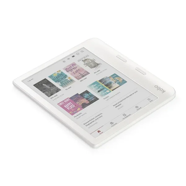Електронен четец Kobo Libra Colour 7" E Ink Kaleido 32GB IPX8 ComfortLight PRO Бял