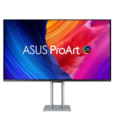 Asus ProArt Display OLED PA32UCDM Professional Monitor, 32 '', 4K UHD (3840 x 2160), QD-OLED, Ultra-slim, 240Hz, 0.1ms, Auto Calibration, HDR-10, HLG, Dolby Vision, 99% DCI-P3, DE< 1, Thunderboltї4 PD 96W, Calman Ready, ColourSpace Integration, Ergonomic