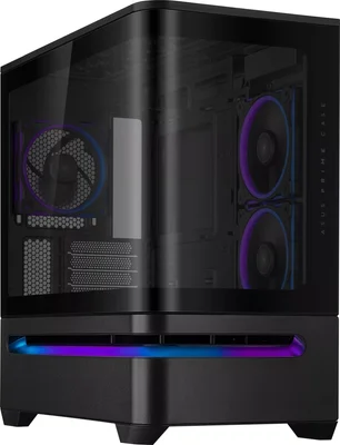 Кутия за компютър ASUS Prime AP202 TG Micro Tower Черен