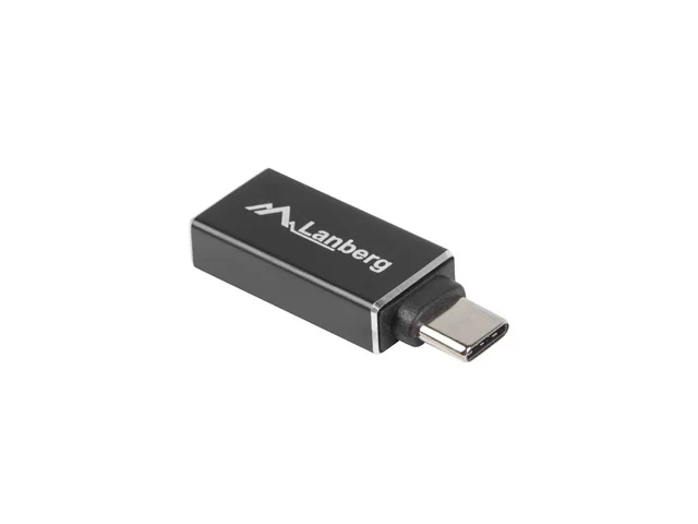 USB адаптер Lanberg USB-C 3.1 (мъжки) към USB-A (женски) Black