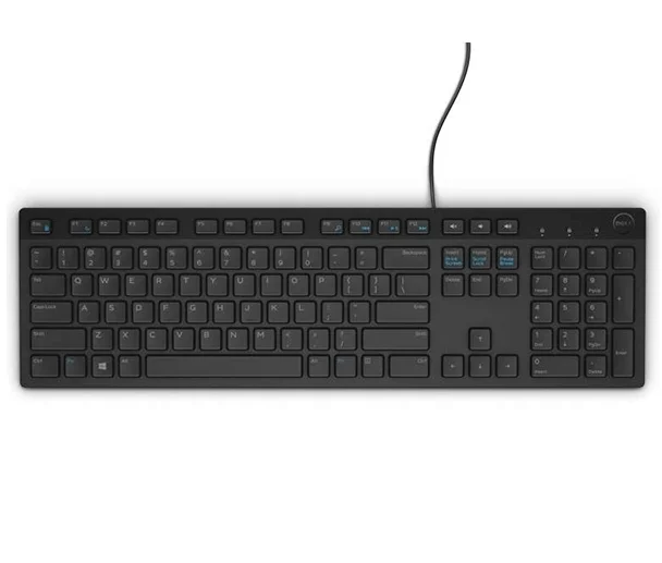 Клавиатура Dell KB216 жична мултимедийна черна
