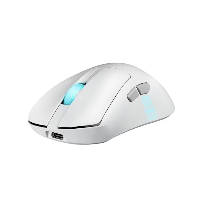 Геймърска мишка ASUS ROG Keris II Origin Wireless Moonlight White