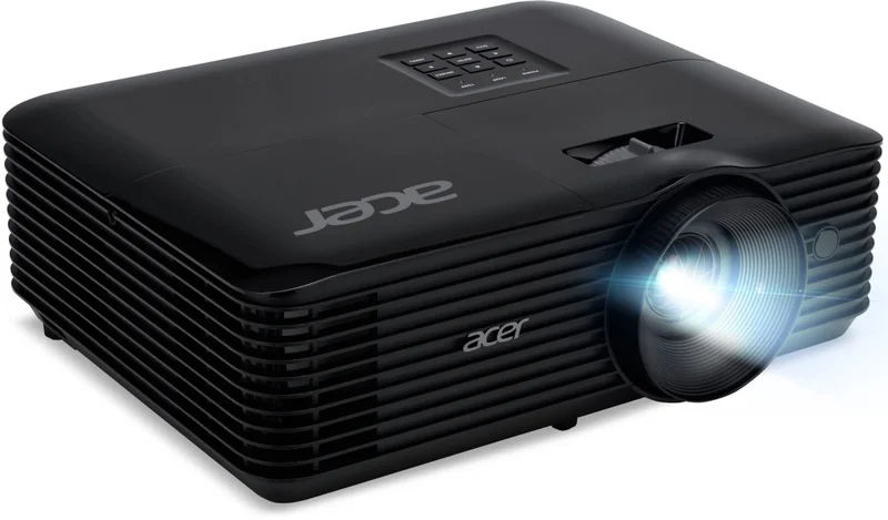 Acer Projector X129H, DLP, XGA (1024x768), 4800 ANSI Lumens, 20 000:1, 1.1x, 3D ready, HDMI 1.4, VGA, DC Out (5V/2A, USB-A), RCA, Audio in, Speaker 3W, Bluelight Shield, LumiSense, 2.8kg, 2Y, Black