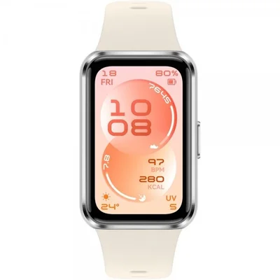 Фитнес гривна Huawei Band 11 Candy-B29F 1.62" AMOLED, бял