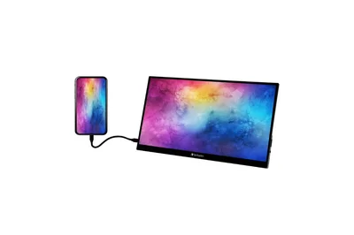 Монитор Verbatim PMT-14 14" Full HD IPS сензорен, метален корпус