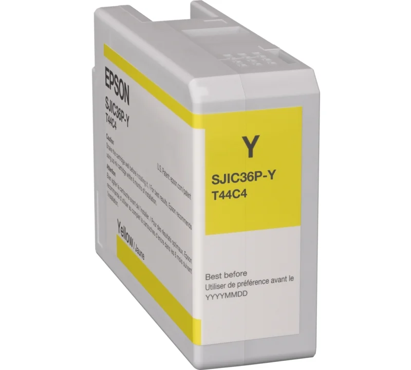 Мастило Epson SJIC36P(Y) Yellow за ColorWorks CW-C6000Ae/CW-C6000Pe/CW-C6500Ae/CW-C6500Pe, 80 ml
