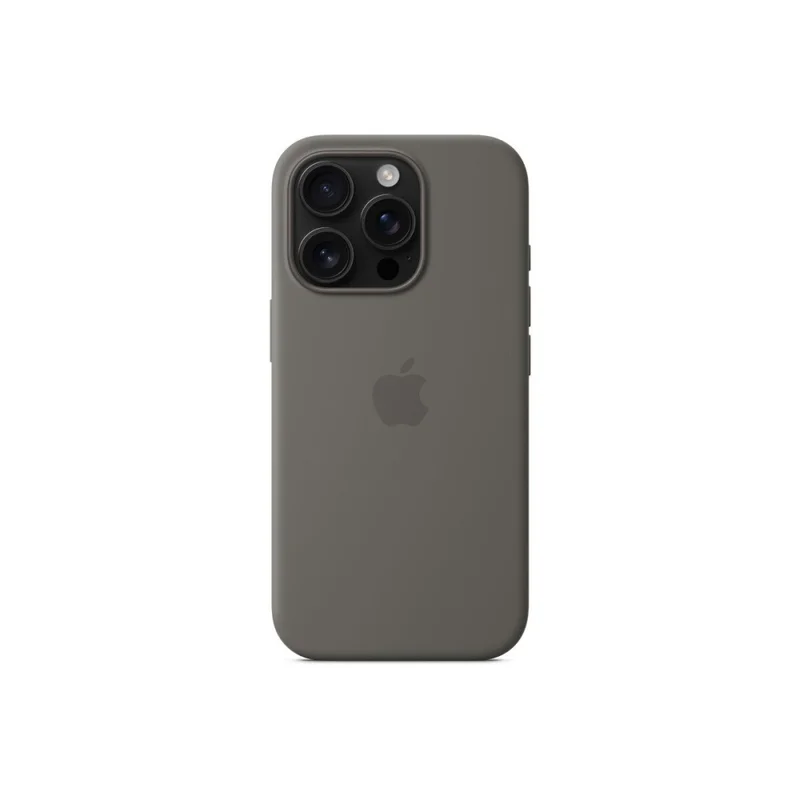 Apple iPhone 16 Pro Silicone Case with MagSafe - Stone Gray
