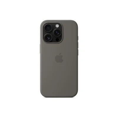 Apple iPhone 16 Pro Silicone Case with MagSafe - Stone Gray