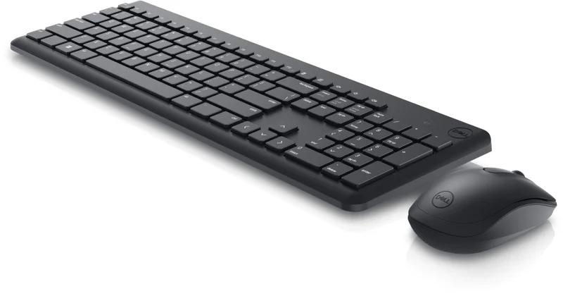 Комплект безжична клавиатура и мишка Dell KM3322W, българска подредба (QWERTY), черен