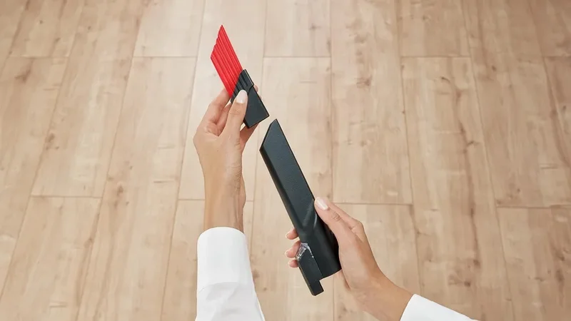 Накрайник за прахосмукачка Bosch BHZUKYDN – за клавиатури и чекмеджета, съвместим с Unlimited S8, Unlimited 7 и Unlimited S6, с интегрирано осветление