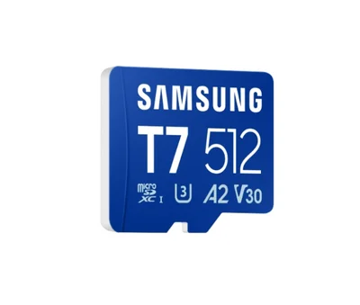 Samsung 512GB micro SD Card T7 UHS-I Transfer Speed up to 170MB/s Class 10 U3 V30 A2