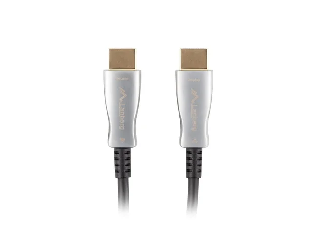HDMI кабел Lanberg v2.0 30m оптичен, черен