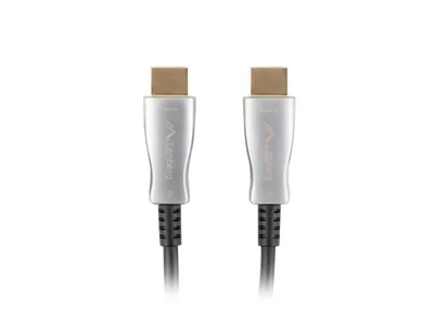 HDMI кабел Lanberg v2.0 30m оптичен, черен