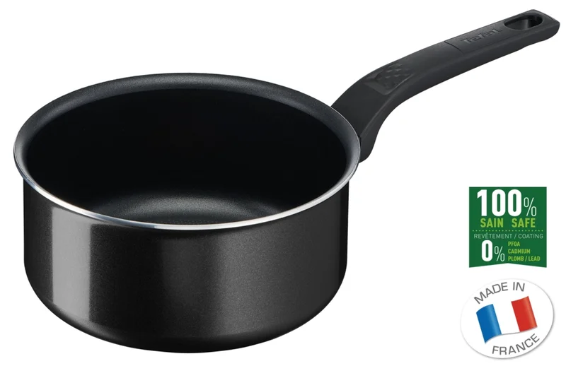 Касерола Tefal Simply Clean B5673053 20 cm, незалепващо покритие, черен