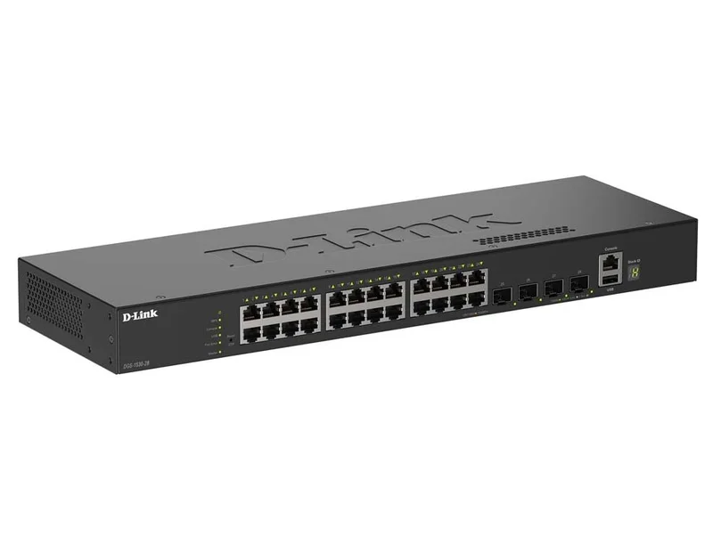 D-Link 24 Ports GE + 4 Ports 10G SFP+ Smart Managed Switch