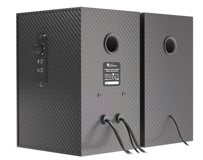 Тонколони Genesis Helium 200 2.0, 20W, дървена конструкция, черни
