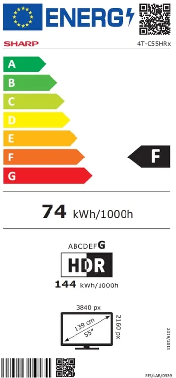 Sharp 55HR7265E, 55" QLED  GOOGLE TV, 4K 144Hz Quantum Dot 3840x2160 Frameless, AQUOS AI, DVB-T/T2/C/S/S2, Active Motion 1400, HDR10, Dolby Atmos, Dolby Vision, DTS:X, Google Assistant, HDMI eARC, Mini Composite/CVBS + Audio input, USB, Wi-Fi, Bluetooth