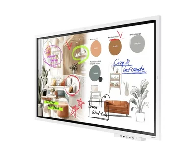 Samsung Flip PRO WM75F 75"  3,840 x 2,160 VA 450 cd/m2 TOUCH Wi-Fi Tizen 9 Speakers White