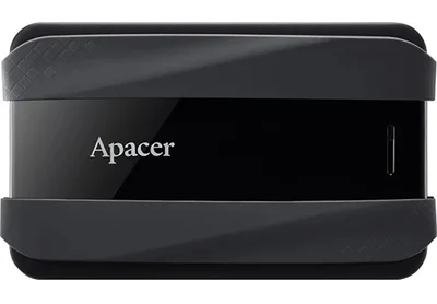 Apacer AC533, 1TB 2.5" SATA HDD USB 3.2 Portable Hard Drive Plastic / Rubber Jet black