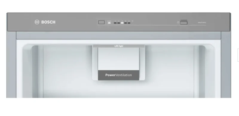 Bosch KSV36FIEP SER4, FS refrigerator, E, 186/60/65cm, 346l, 39dB, VitaFresh, EasyAccess shelves, SuperCooling, fan, display, handle, Stainless steel with fingerprint protection