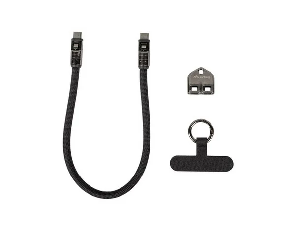 Lanberg USB-C M/M 2.0 cable 0.3m, black