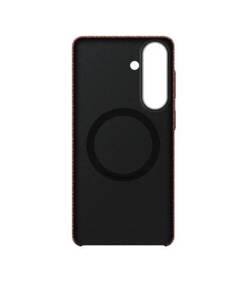 Калъф Samsung S26+ Carbon Magnet, коралово червен