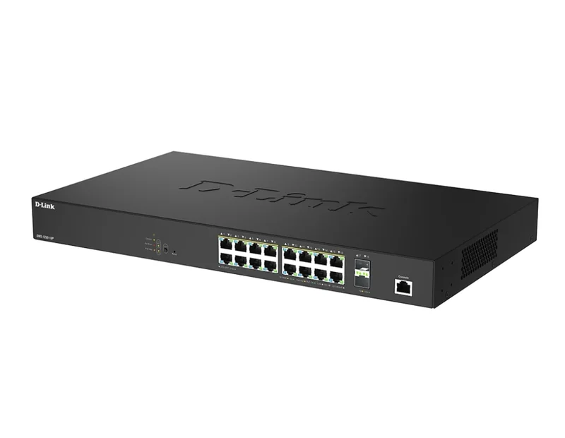 D-Link 16 Ports 2.5Gbps PoE(90W)+ 2 Ports 10G SFP+ Smart Managed Switch