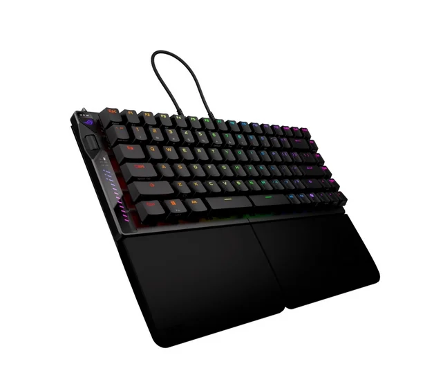 Геймърска клавиатура ASUS ROG Falcata, USB, RF Wireless, Bluetooth, RGB подсветка, черна